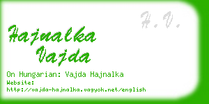 hajnalka vajda business card